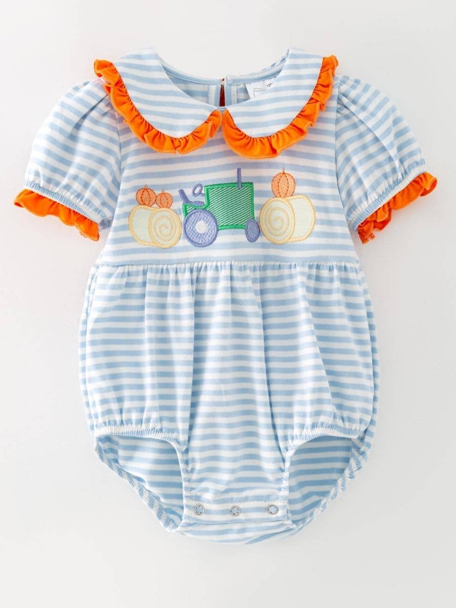 Pumpkin Patch Tractor Infant Romper