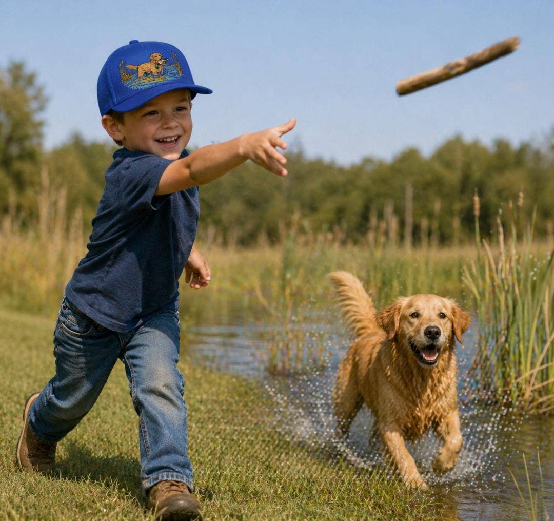 Toddler Baby Kids Snapback Hat - Duck Dog Hunting