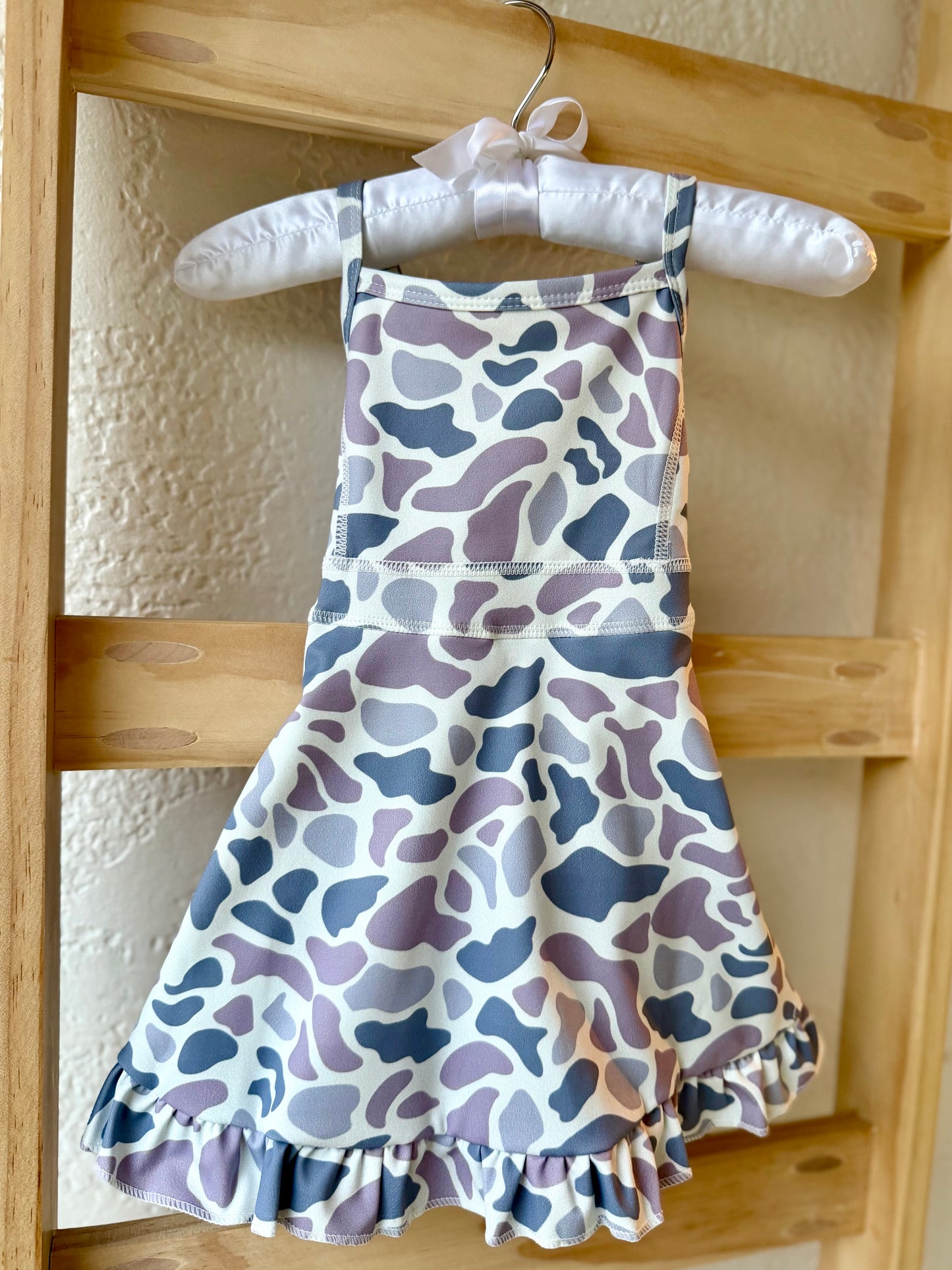 Baby Girls Camouflage Printed Athletic Dresses
