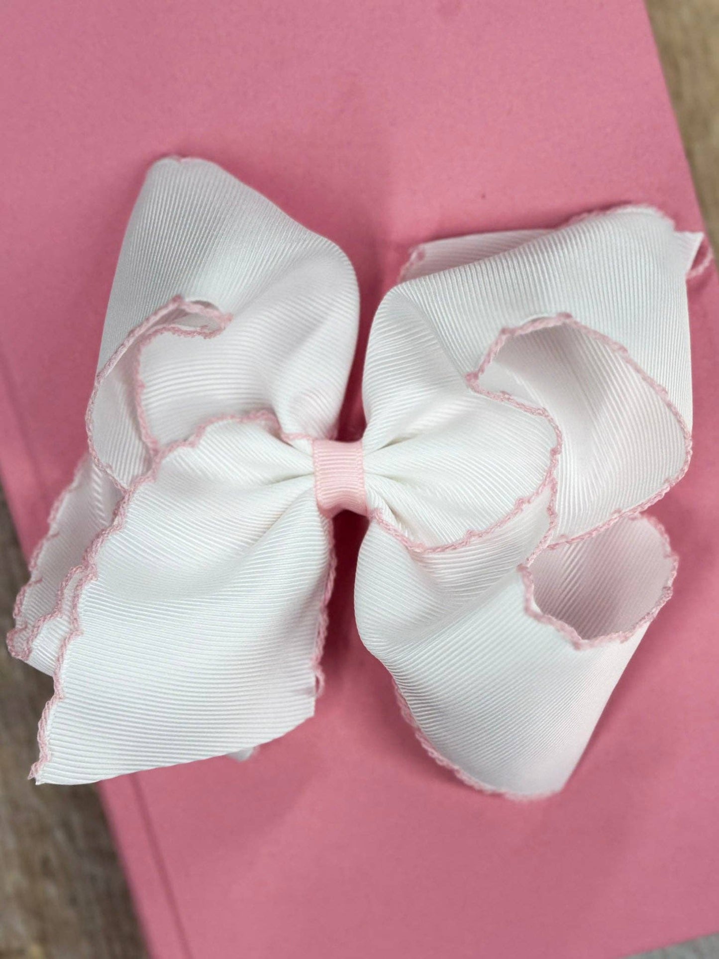 5" Classic Moonstitch Boutique Bows Girls Hair Accessories | Clip or Headband