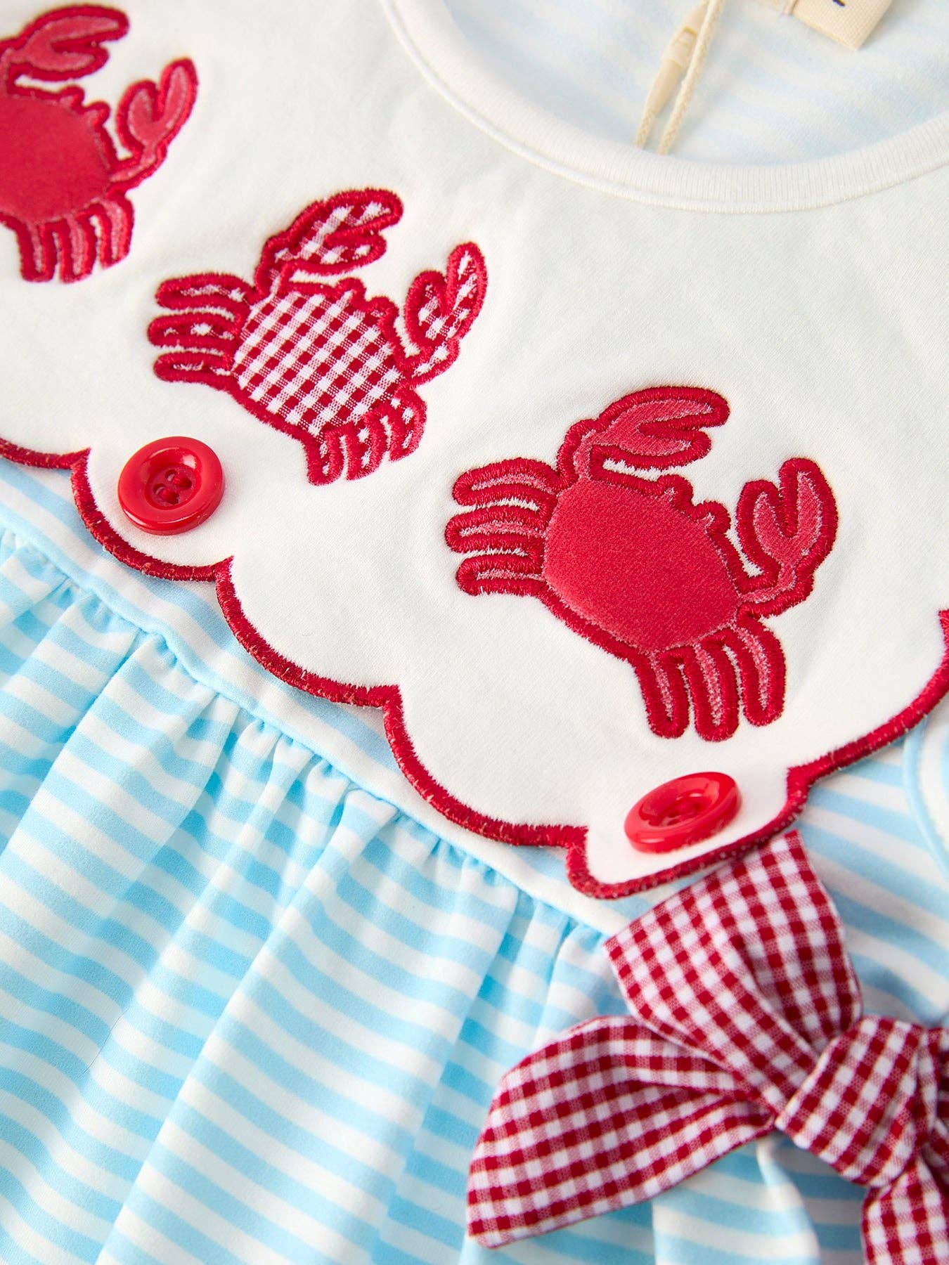 Crab Applique Girl's Dress