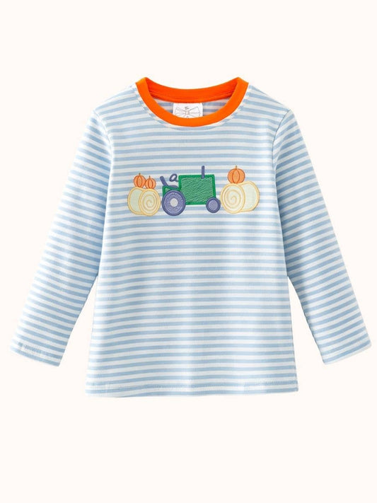 Pumpkin Patch Tractor Boys Shirt