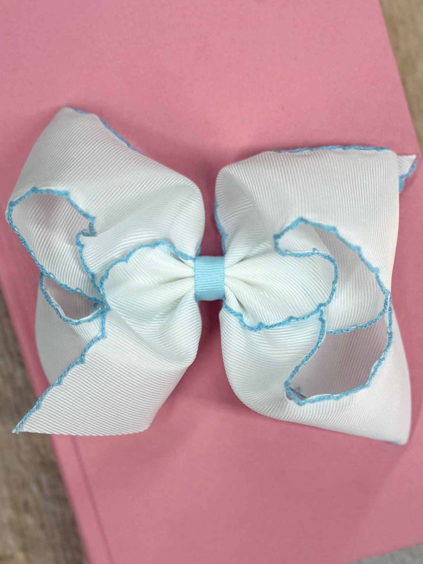5" Classic Moonstitch Boutique Bows Girls Hair Accessories | Clip or Headband