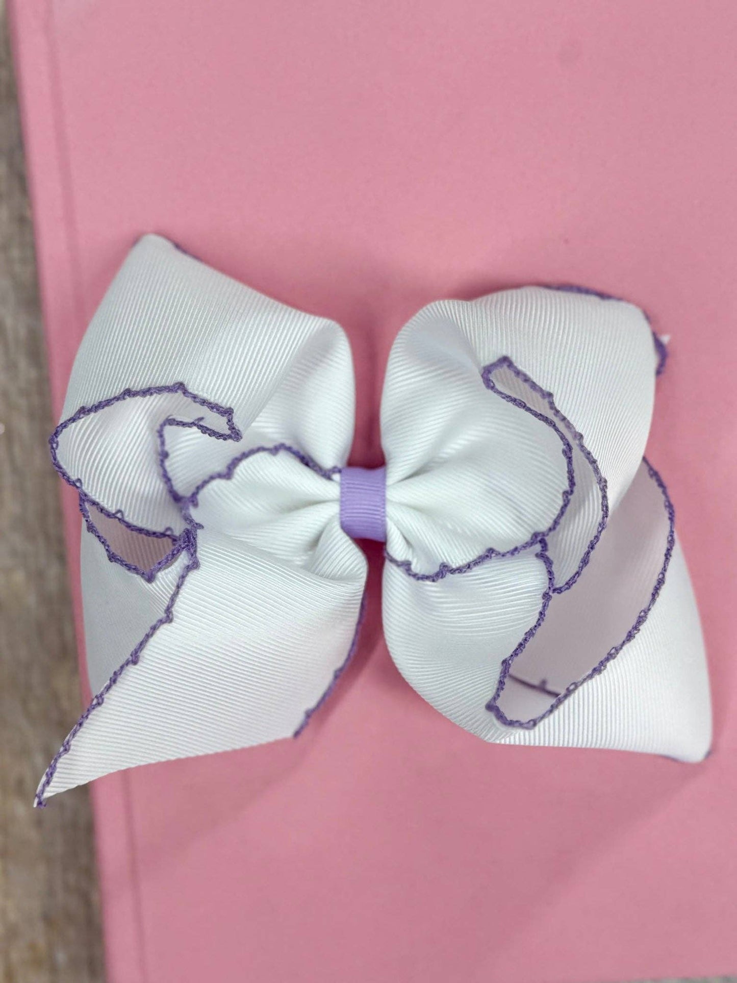 5" Classic Moonstitch Boutique Bows Girls Hair Accessories | Clip or Headband