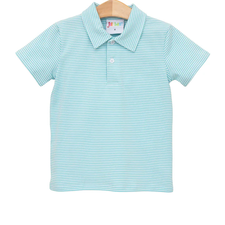 Michael Polo- Dark Mint Stripe