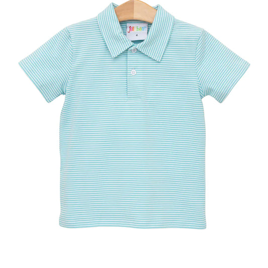 Michael Polo- Dark Mint Stripe